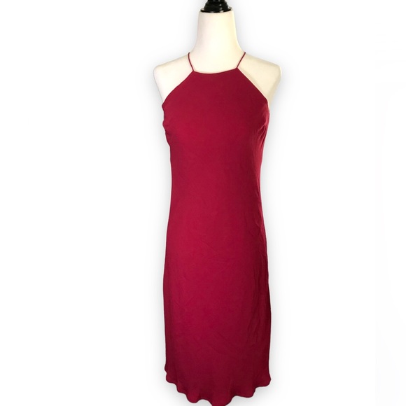 COPY - 🔥 2/$20 Rw &co pink silky crepe halter dre… - Picture 1 of 5